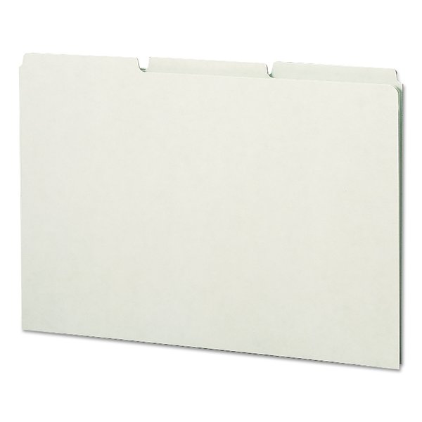 Smead Index Dividers Blank Tab, Gray/Green, Pk50 52334